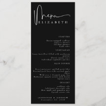 Naam Plaats Kaart | Menu | Eenvoudige huwelijksmen