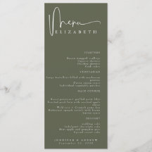 Naam Plaats Kaart | Menu | Eenvoudige huwelijksmen