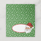 Naam Plaats Kaarten-Kerstman Plaatskaartje (Buitenkant ongevouwen)