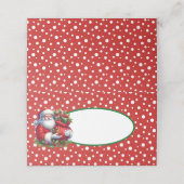 Naam Plaats Kaarten-Kerstman Plaatskaartje (Buitenkant ongevouwen)