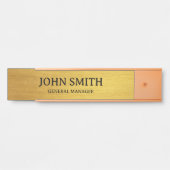 Naam & Positie Minimal Design Professional Deurbordje (Voorkant)