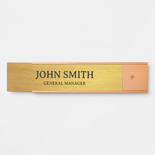 Naam & Positie Minimal Design Professional Deurbordje (Voorkant)