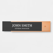 Naam & Positie Minimal Design Professional Deurbordje (Voorkant)