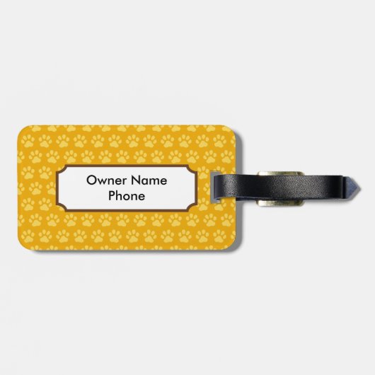 Naam postvaknaam bagagelabel (Achterkant horizontaal)