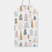 Naam prijsopgave | Winter Feestdagen wijnfles Cadeaulabel (Achterkant)