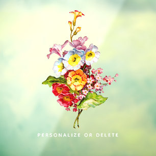  naam Primrose  Floral  Raamsticker