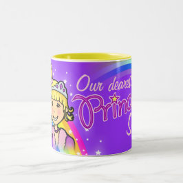 Naam prinses meisjes regenboog paarse mok