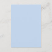 Naam Professioneel Modern Minimalistisch Blauw Informatiekaartje (Achterkant)