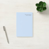 Naam Professioneel Modern Minimalistisch Blauw  Post-it® Notes (Kantoor)