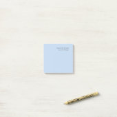 Naam Professioneel Modern Minimalistisch Blauw Post-it® Notes (Op bureau)