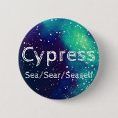 Naam ___ + Pronouns Galaxy Ronde Button 5,7 Cm (Voorkant)