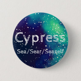 Naam ___ + Pronouns  Galaxy Ronde Button 5,7 Cm