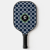 Naam quatrefoil monogram pickleball paddle (Voorkant)
