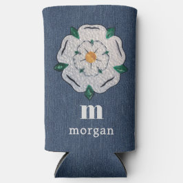 Naam, Quilled Yorkshire White Rose, Populair Slim Seltzer Blikjeskoeler