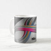 Naam, Quilling Papierpatroon 11oz Koffie Mok (Voorkant links)