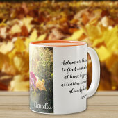 Naam Quote, mooie herfst Print 11oz Tweekleurige Koffiemok