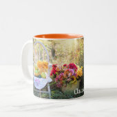 Naam Quote, mooie herfst Print 11oz Tweekleurige Koffiemok (Voorkant links)