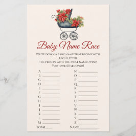Naam Race Baby Xmas Carriage Baby shower Game