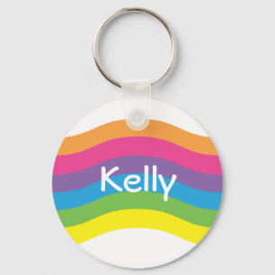 Naam Rainbow Wave Sleutelhanger