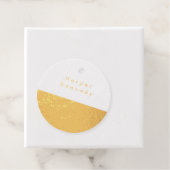 Naam Real Gold Foil Bedankjes Labels (Met doos)