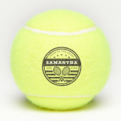 Naam rechtbank vastgesteld op datum tennisballen (Achterkant)