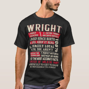 Naam rechts Gift Wright Wright T-shirt