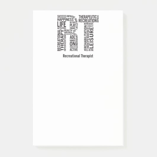 Naam Recreationele Therapist RT personaliseren Post-it® Notes (Voorkant)