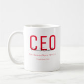 Naam Red Black CEO Coffee Mok (Links)