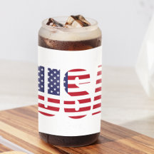 Naam, Red White Blue USA Stencil 16oz.