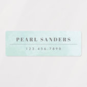 Naam regenboogwaterdichte waterverf labels (Design 2)