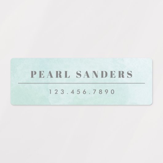 Naam regenboogwaterdichte waterverf labels (Design 2)