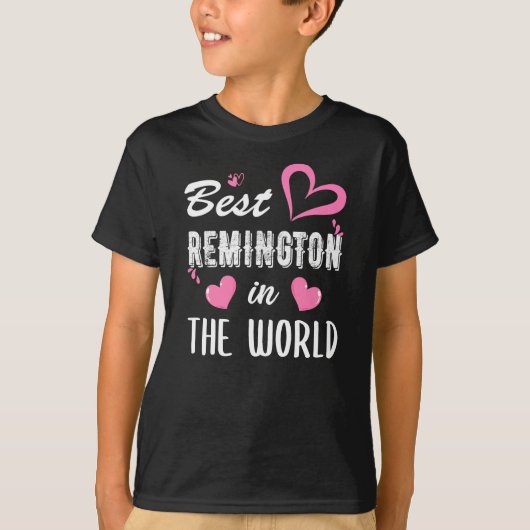 Naam Remington, Beste Remington in de wereld T-shirt (Voorkant)