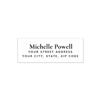 Naam Retouradres Self Inking Serif lettertype stem Zelfinktende Stempel