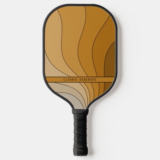 Naam Retro vintage Pickleball Paddle (Voorkant)