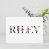 Naam Riley Kaart (Staand voorkant)