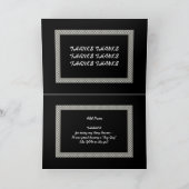 NAAM Ringdrager Schaken Bruiloft DANK JE 1 Bedankkaart (Binnen)