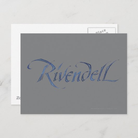 Naam Rivendell gestructureerd Briefkaart (Voorkant / Achterkant)