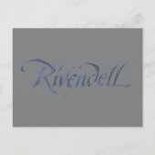 Naam Rivendell gestructureerd Briefkaart (Voorkant)