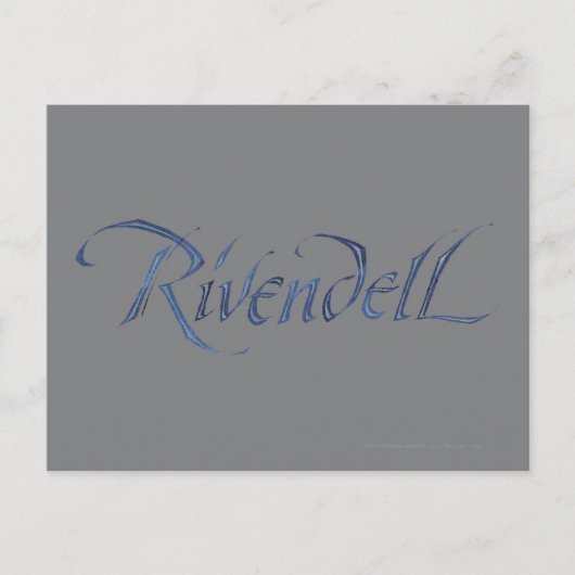 Naam Rivendell gestructureerd Briefkaart (Voorkant)