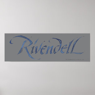 Naam Rivendell gestructureerd Poster