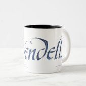 Naam Rivendell gestructureerd Tweekleurige Koffiemok (Voorkant rechts)