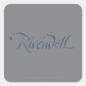 Naam Rivendell gestructureerd Vierkante Sticker (Voorkant)