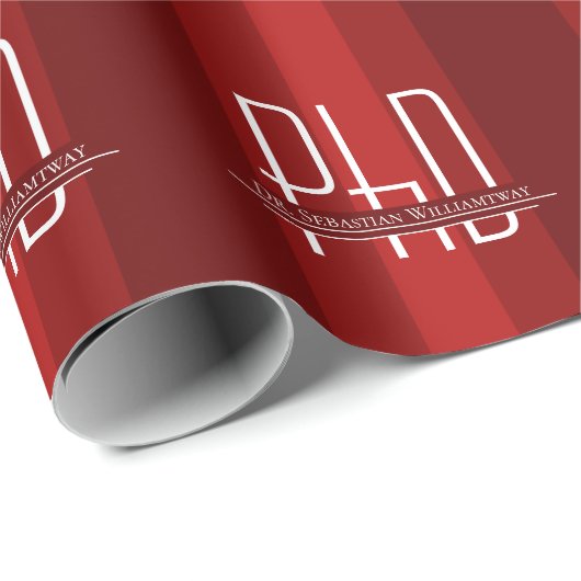 Naam Rode naam Afstuderen PhD Cadeaupapier (Rol Hoek)