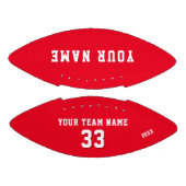 Naam rode speler nummer en teamnaam american football (Panelen)