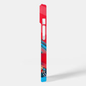 Naam rode sport voetbaljongen Case-Mate iPhone case (Achterkant / Links)