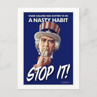 Naam Roepen wordt een Nasty Habit Briefkaart