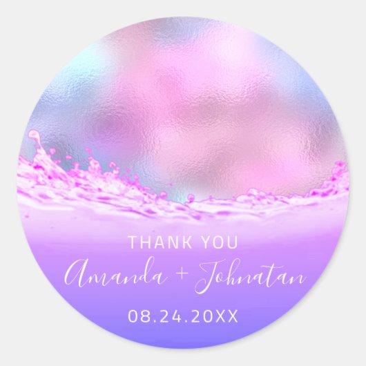 Naam Roos: Datum Parkeergolf — roze Ronde Sticker (Voorkant)