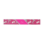 Naam roos roze zuster petten Silver Caduceus Adreslabel Wikkel (Individueel)