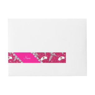 Naam roos roze zuster petten Silver Caduceus Adreslabel Wikkel