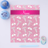 Naam roos roze zuster petten Silver Caduceus Flyer (Enkel)